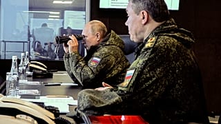 Vlagyimir Putyin orosz elnök a Vosztok 2022 hadgyakorlaton Vlagyivosztokban 2020. szeptember 6-án