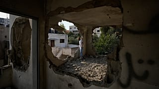 منزل الفلسطيني رائد حازم المهدم من طرف القوات الإسرائيلية في مدينة جنين بالضفة الغربية - 6 سبتمبر 2022