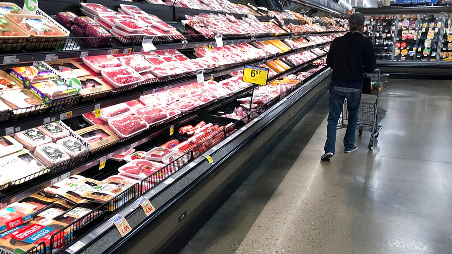 Húsok egy szupermarketben