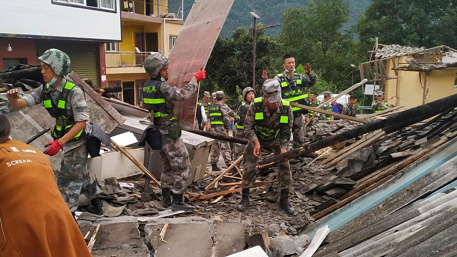 Tereas de rescate en China
