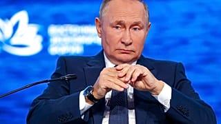 Putyin a vlagyivosztoki gazdasági fórumon 2022. szeptember 7-én