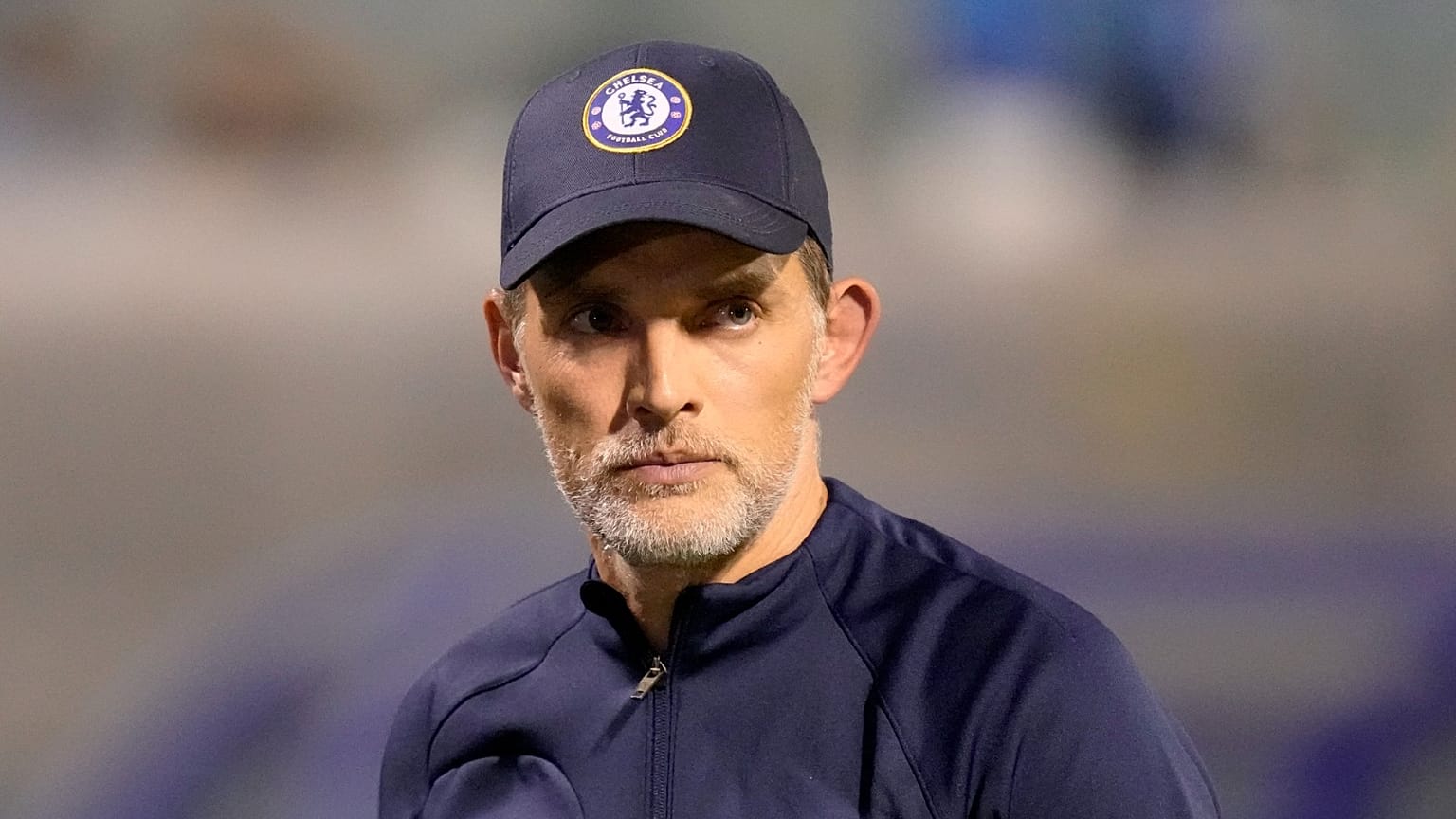 Thomas Tuchel leaves after the Champions League group E football match between Dinamo Zagreb and Chelsea at the Maksimir stadium in Zagreb, Croatia