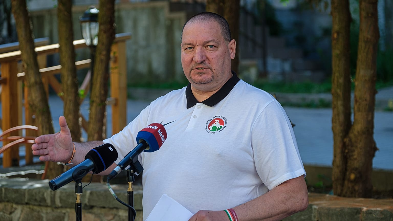 Németh Szilárd rezsibiztos a tusványosi szabadegyetemen 2022. nyarán