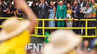 Imagen de Bolsonaro capturada durante uno de sus discursos del bicentenario