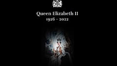 Imágen del anuncio del fallecimiento de Isabel II en la página web del palacio de Buckingham