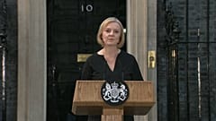 La nueva primera ministra británica, Liz Truss, en el discurso que ofreció tras la muerte de Isabel II