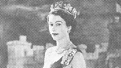 Portrait de la reine Elizabeth II en 1953, l'année de son couronnement 