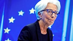 Christine Lagarde, President of the ECB smiles during a press conference following a meeting of the governing council in Frankfurt, Germany, Thursday, July 21, 2022. 