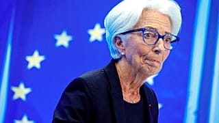 Christine Lagarde, President of the ECB smiles during a press conference following a meeting of the governing council in Frankfurt, Germany, Thursday, July 21, 2022.