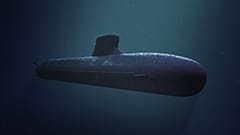 غواصة "باراكودا" قصيرة الزعانف، يبلغ وزنها 4500 طن، من صنع مجموعة DCNS للبحرية الصناعية والدفاع والطاقة الفرنسية، في 26 أبريل 2016