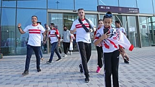 توجه جماهير الزمالك إلى ملعب المباراة