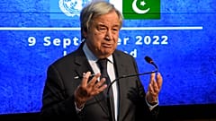 UN-Generalsekretär António Guterres bei einem Besuch in Pakistan