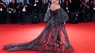 Florence Pugh on the red carpet at the 79th Venice International Film Festival