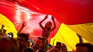 Διαδηλωτές υπέρ της ανεξαρτησίας στη Βαρκελώνη