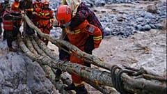 Rettungsarbeiten nach dem Erdbeben in der Region Sichuan 