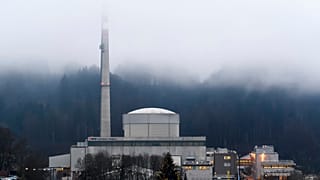Das Schweizer Kernkraftwerk Mühleberg, westlich von Bern, wurde 2019 abgeschaltet. Für diese und andere Brennelemente baut die Schweiz jetzt ein Endlager.