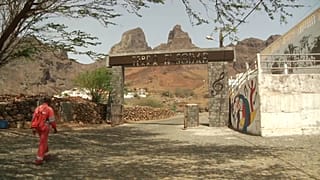 Entrada al pueblo de Praia Branca.