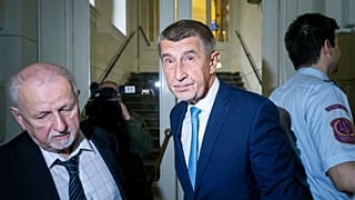 Czech billionaire and former Prime Minister Andrej Babis arrives for his trial, at the Prague Municipal Court, in Prague, Czech Republic, Sept. 12, 2022.