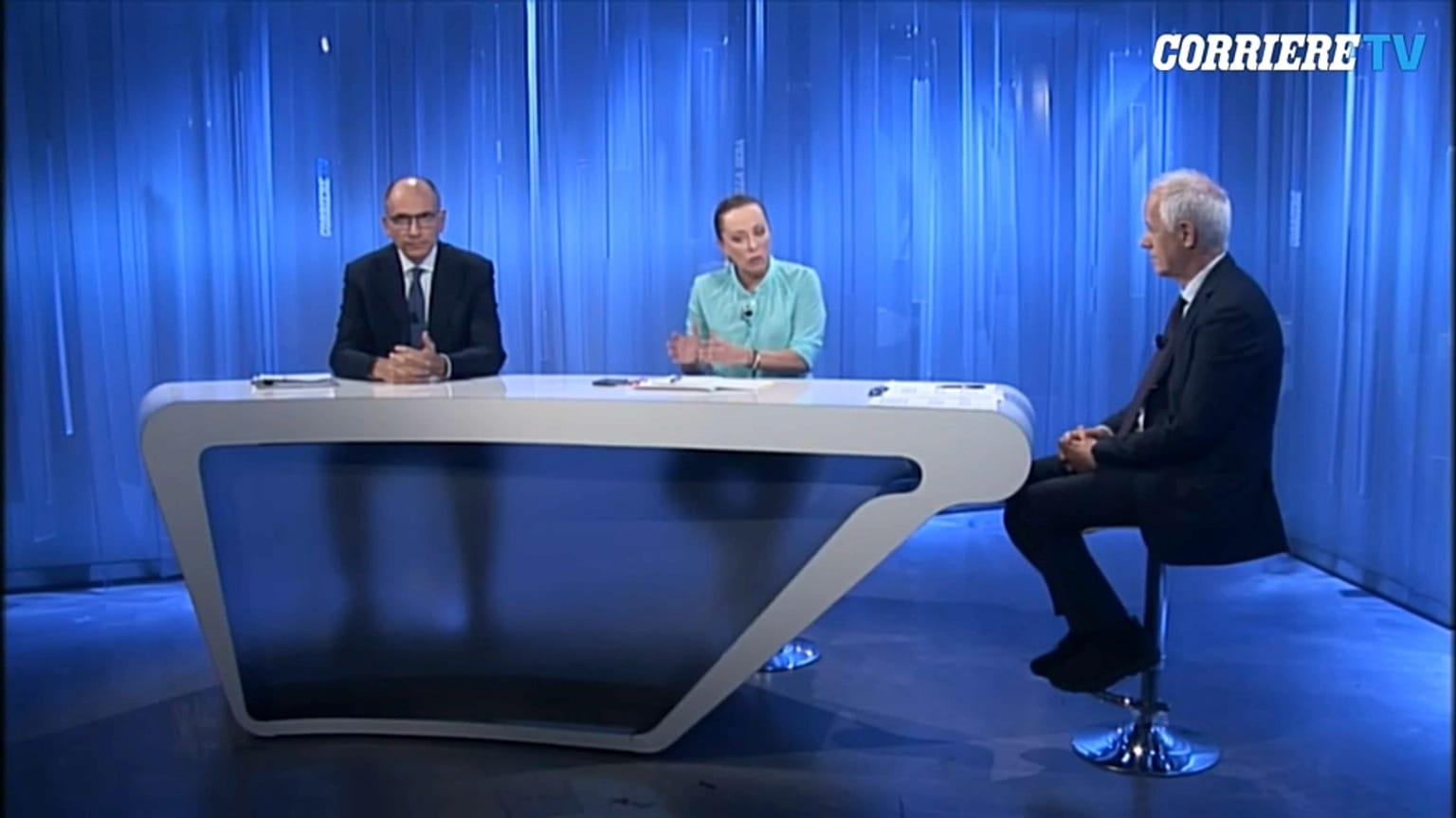 Il confronto tra il leader del Partito Democratico Enrico Letta e la leader di Fratelli d'Italia Giorgia Meloni