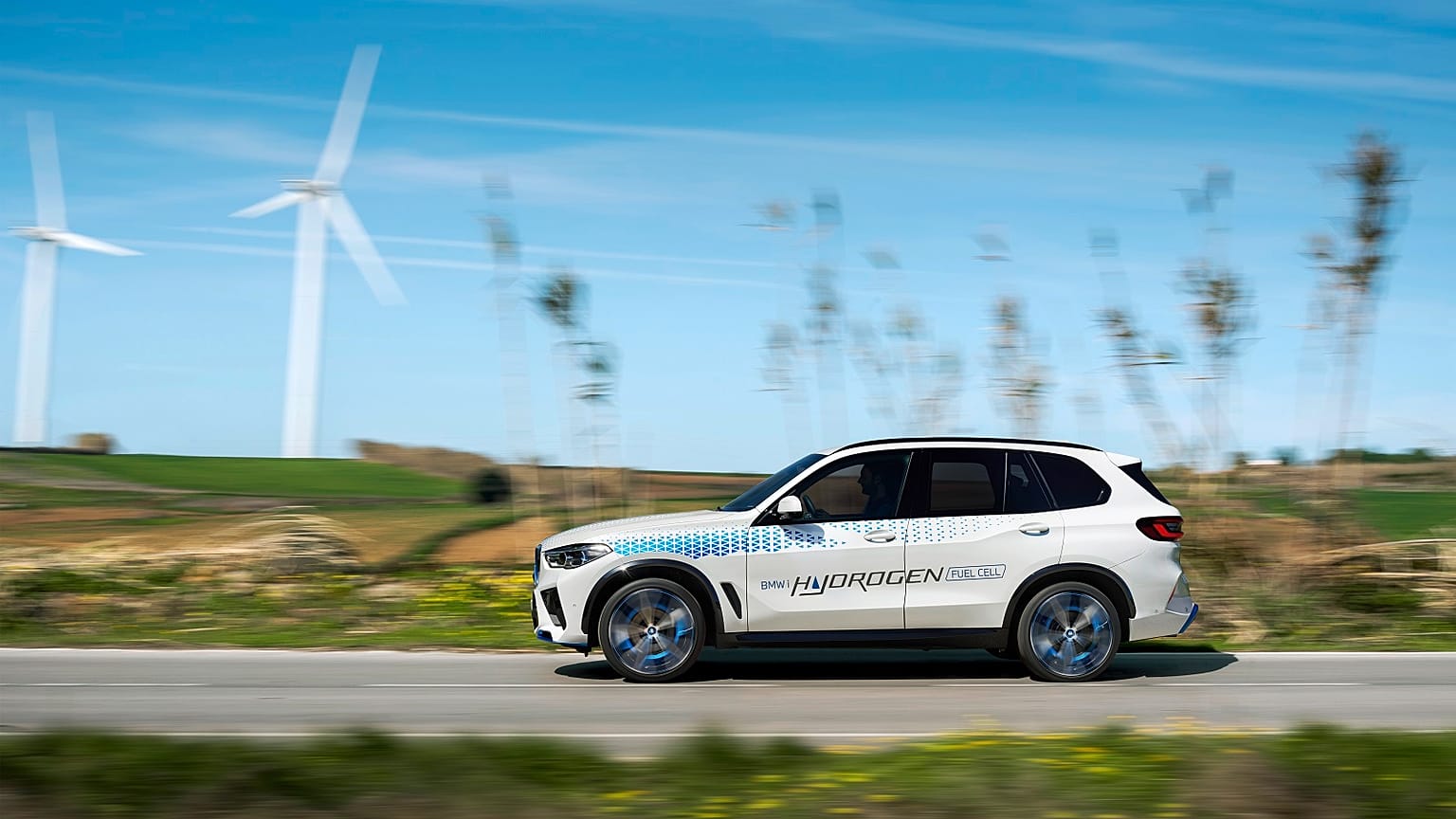 The BMW iX5 Hydrogen prototype model.