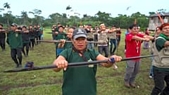 Entrenamiento de los guardianes indígenas. 