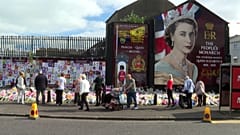 Trauer um Elisabeth II in Belfast