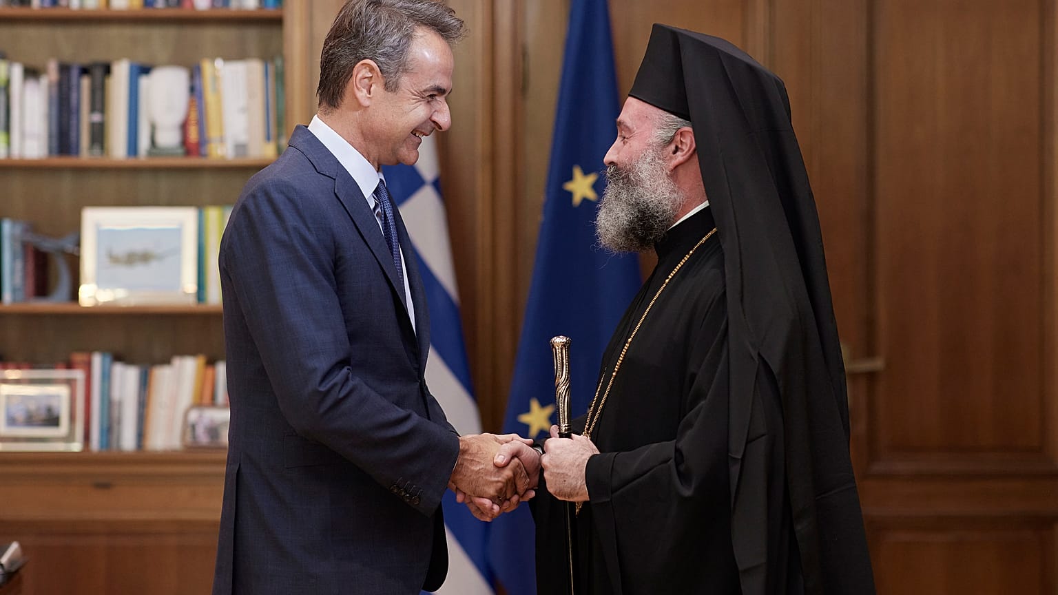 Κυριάκος Μητσοτάκης και Αρχιεπίσκοπος Αυστραλίας Μακάριος