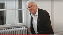 Winfried Kretschmann in der Energiespar-Kampagne #Cleverland