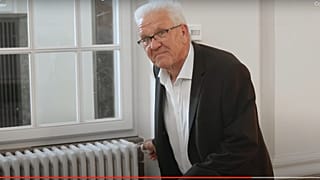 Winfried Kretschmann in der Energiespar-Kampagne #Cleverland
