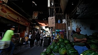 یک بازار در مرکز دمشق