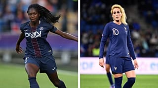 Aminata Diallo (L) and Kheira Hamraoui (R) were teammates at PSG and France.