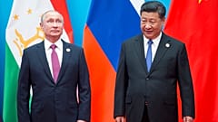 Vlagyimir Putyin és Hszi Csin-ping 2018-ban