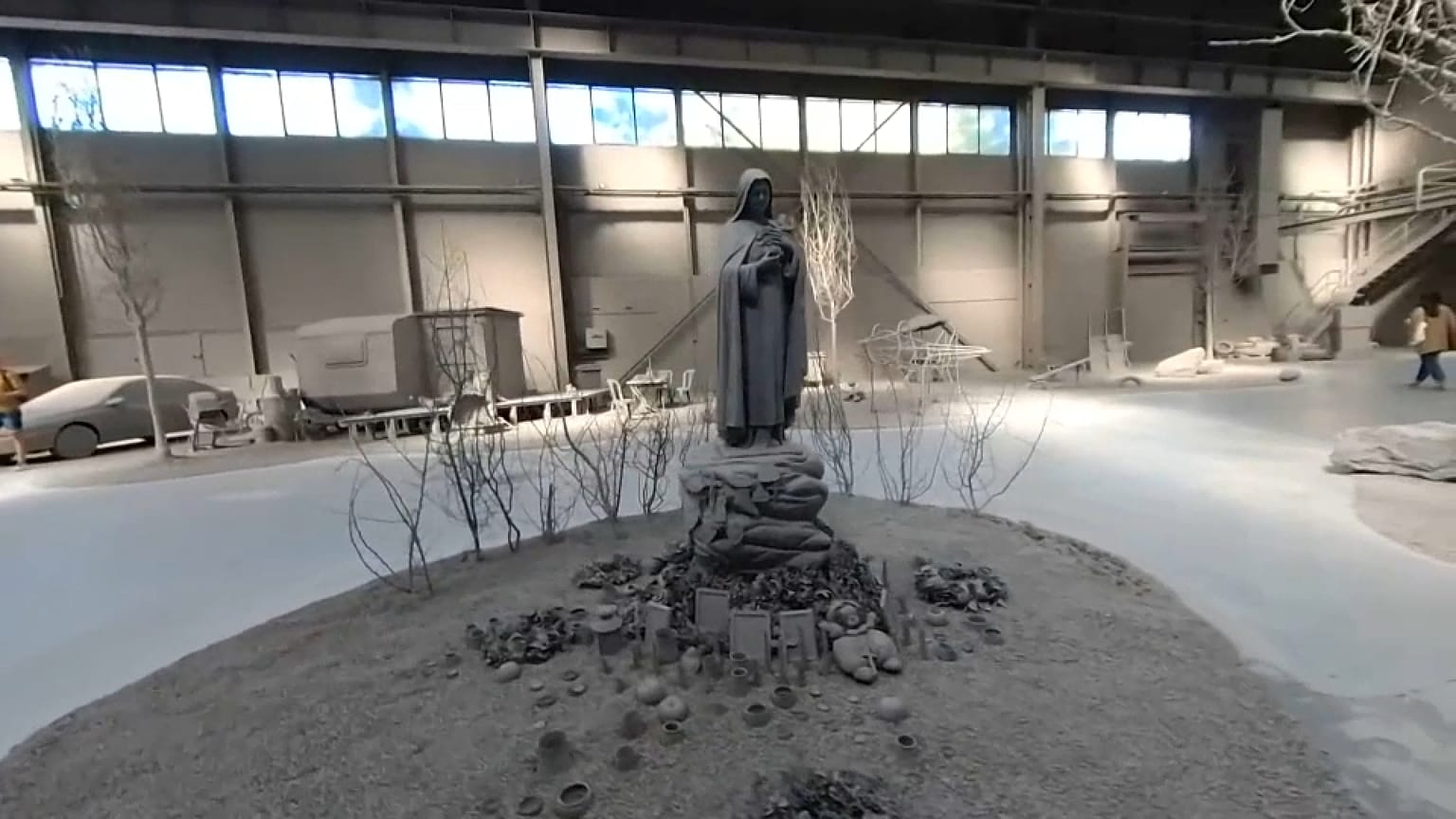 Una de las piezas artísticas de la Bienal de Arte Contemporáneo de Lyon