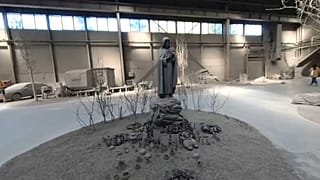 Una de las piezas artísticas de la Bienal de Arte Contemporáneo de Lyon