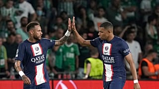 Kylian Mbappé et Neymar à Haïfa (14/09/22) 