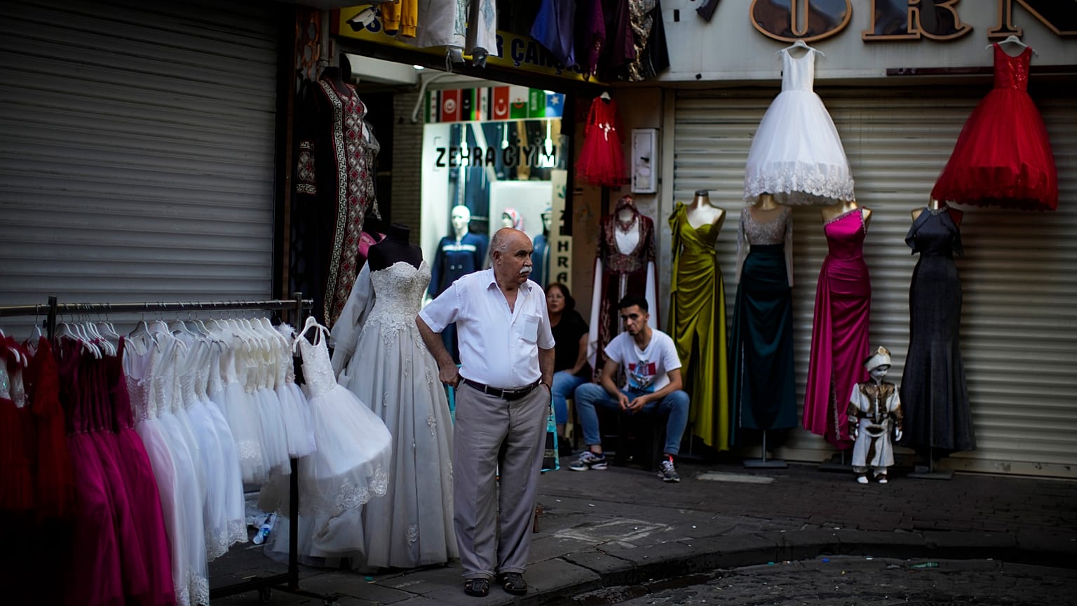 Comerciantes na Turquia