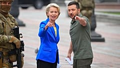 Ursula von der Leyen mit Wolodymyr Selenskyj in Kiew