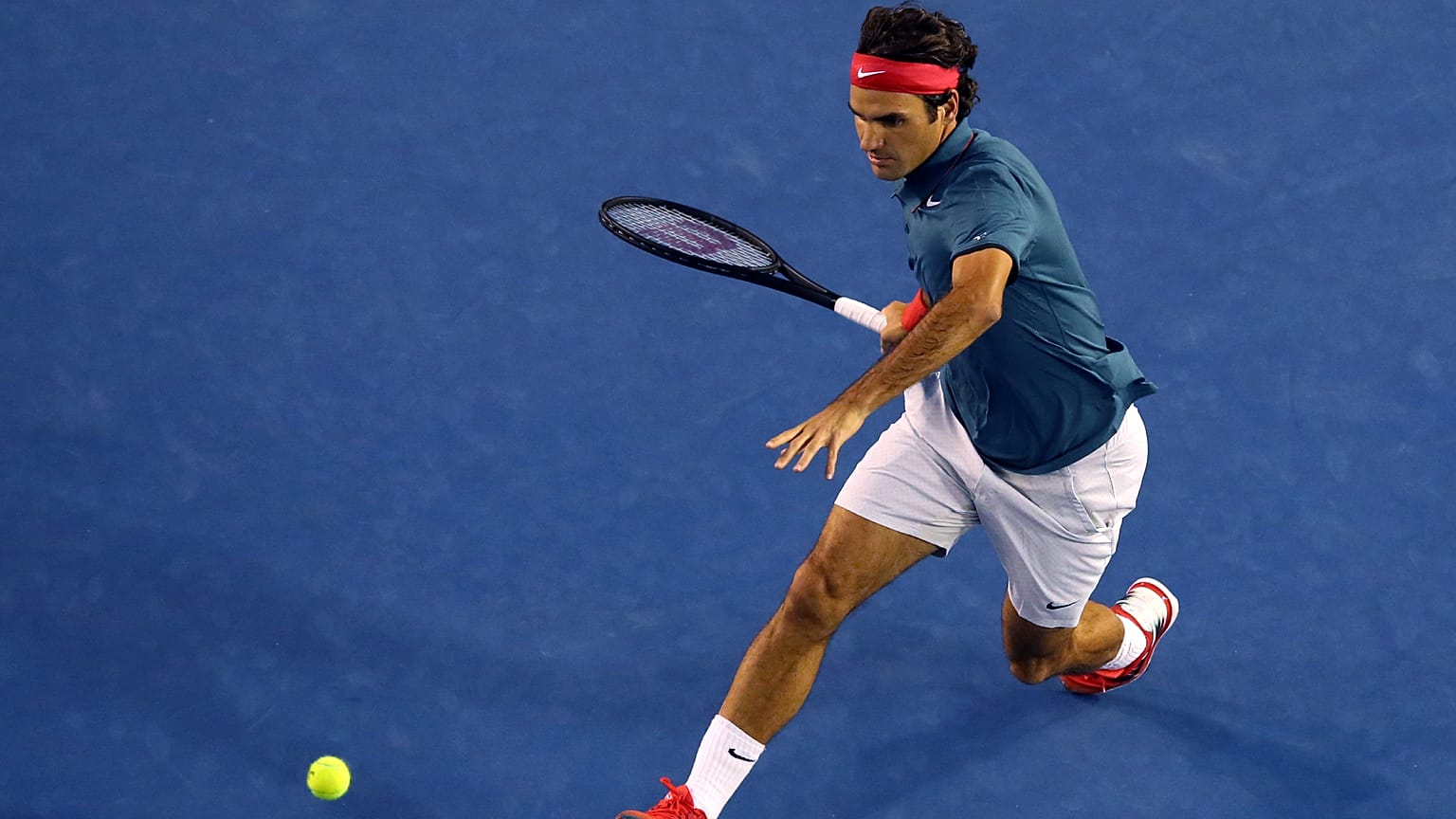Roger Federer à l'Open d'Australie, Jan. 20, 2014