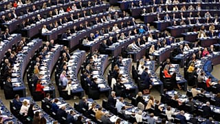 المشرعون في البرلمان الأوروبي في ستراسبورغ - شرق فرنسا. 2022/09/13