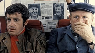 Jean-Paul Belmondo and Bourvil in Le Cerveau