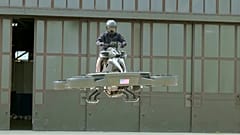 The world's first flying bike made its debut at the Detroit Auto Show