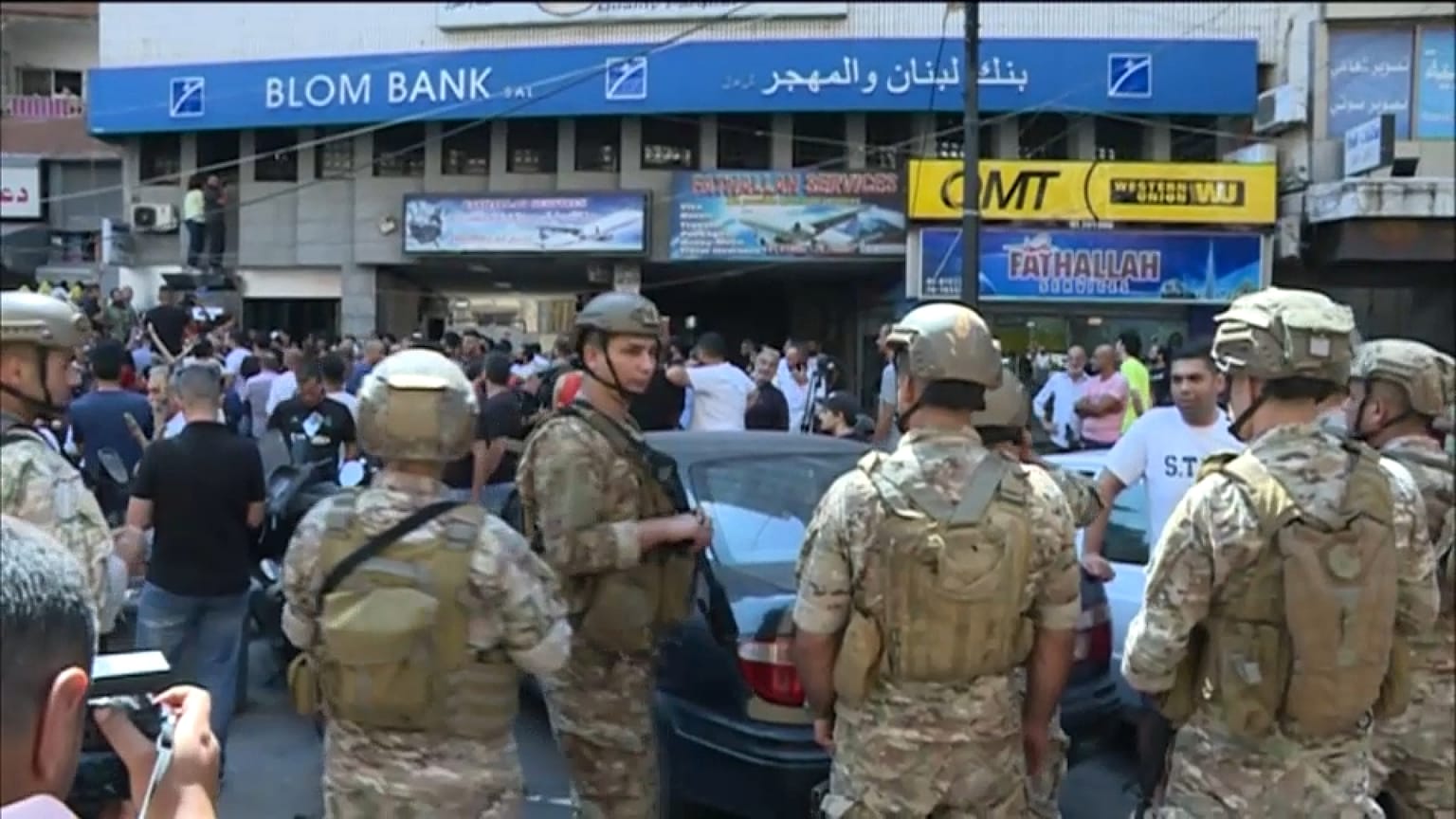 Asalto a un banco en Beirut