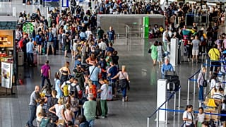 People's suitcases have been caught up in the chaos at Europe's airports this summer.