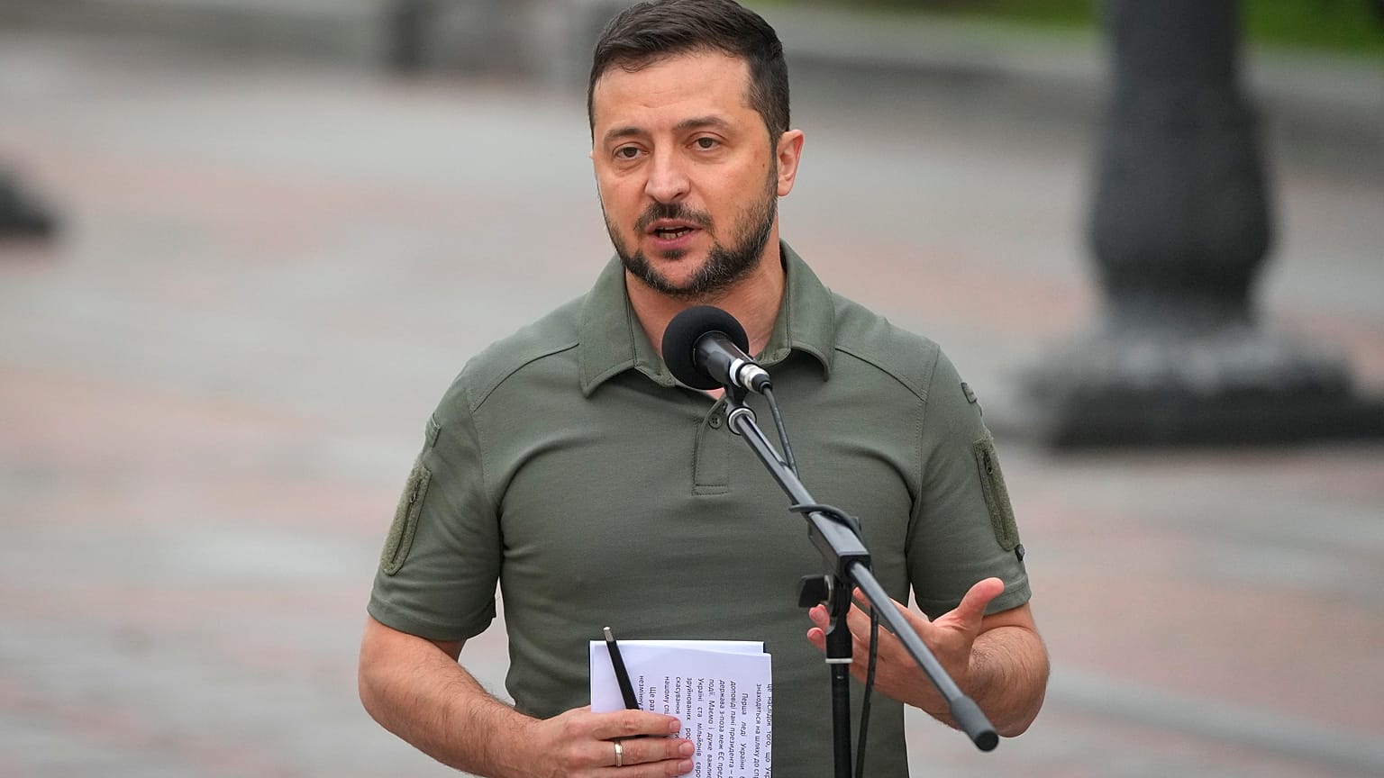 Volodomir Zelenszkij ukrán elnök