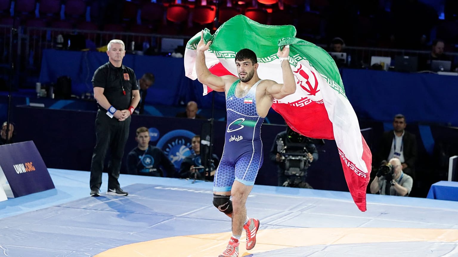 عکس آرشیوی از قهرمانی کامران قاسمپور در مسابقات جهانی اسلو
