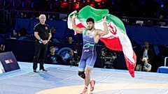 عکس آرشیوی از قهرمانی کامران قاسمپور در مسابقات جهانی اسلو