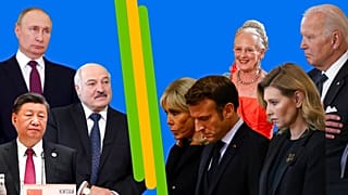 A g. les dirigeants absents // à dr. : les dirigeants présents