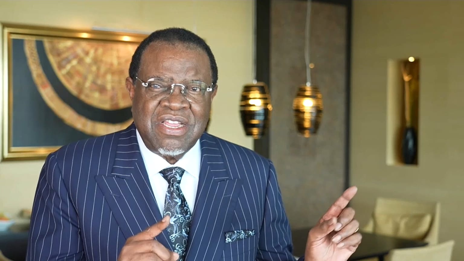 Hage Geingob, presidente da Namíbia
