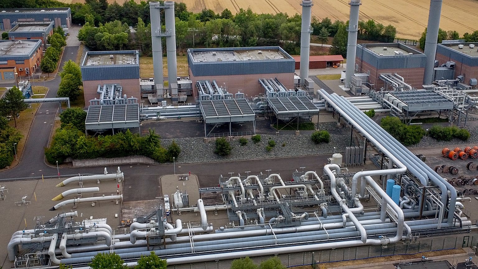 Almanya'da Eiterfeld yakınlarında gaz depolama tesisi