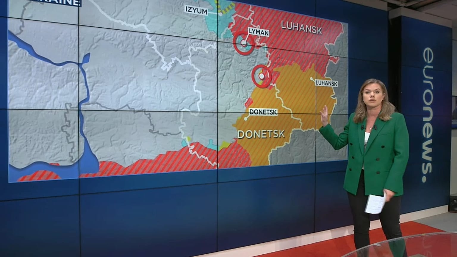 Sasha Vakulina sur la plateau d'Euronews